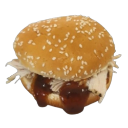 Pulled Chicken Bun with Tomato Sauce
