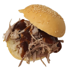 Pulled Chicken Bun with Chilli Sauce